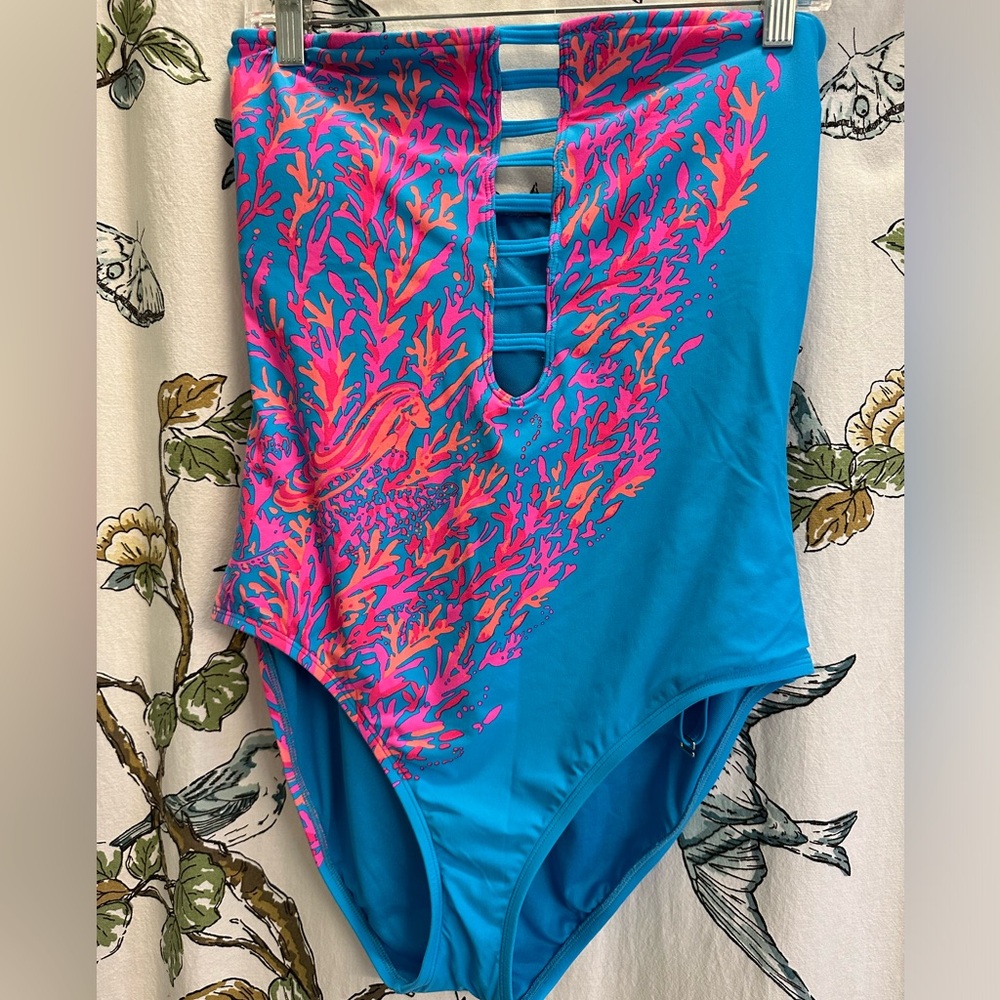 Lilly Pulitzer size 14 Teslee one piece swimsuit